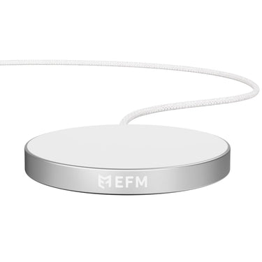 EFM Qi2 15W Wireless Charge Pad With Up To 15W Qi2 Certified Wireless Output - White